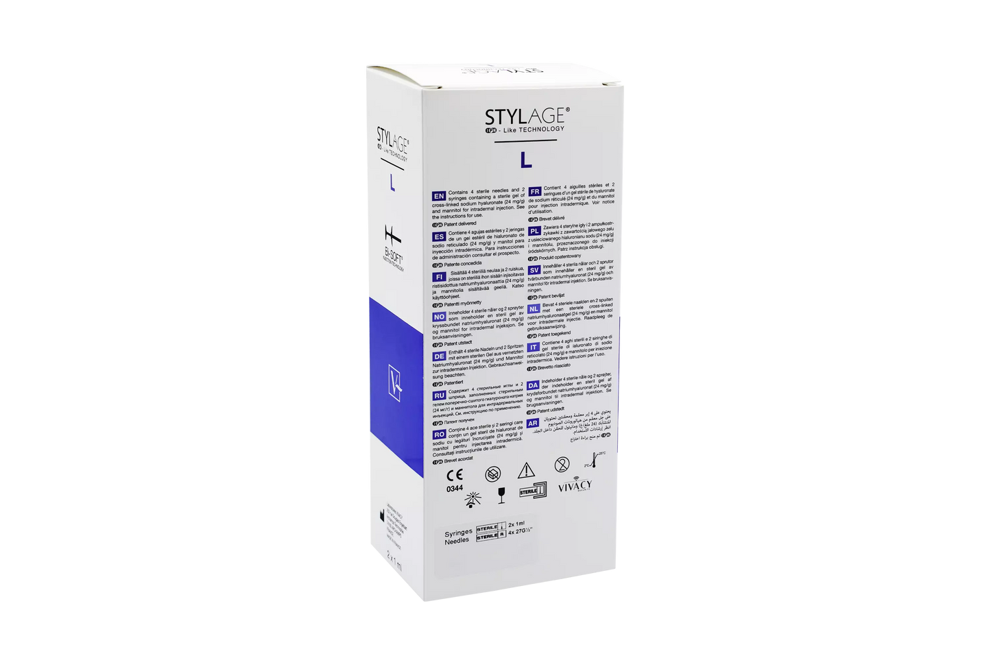 Stylage L Bi-Soft Dermal Filler Produktbild hinten