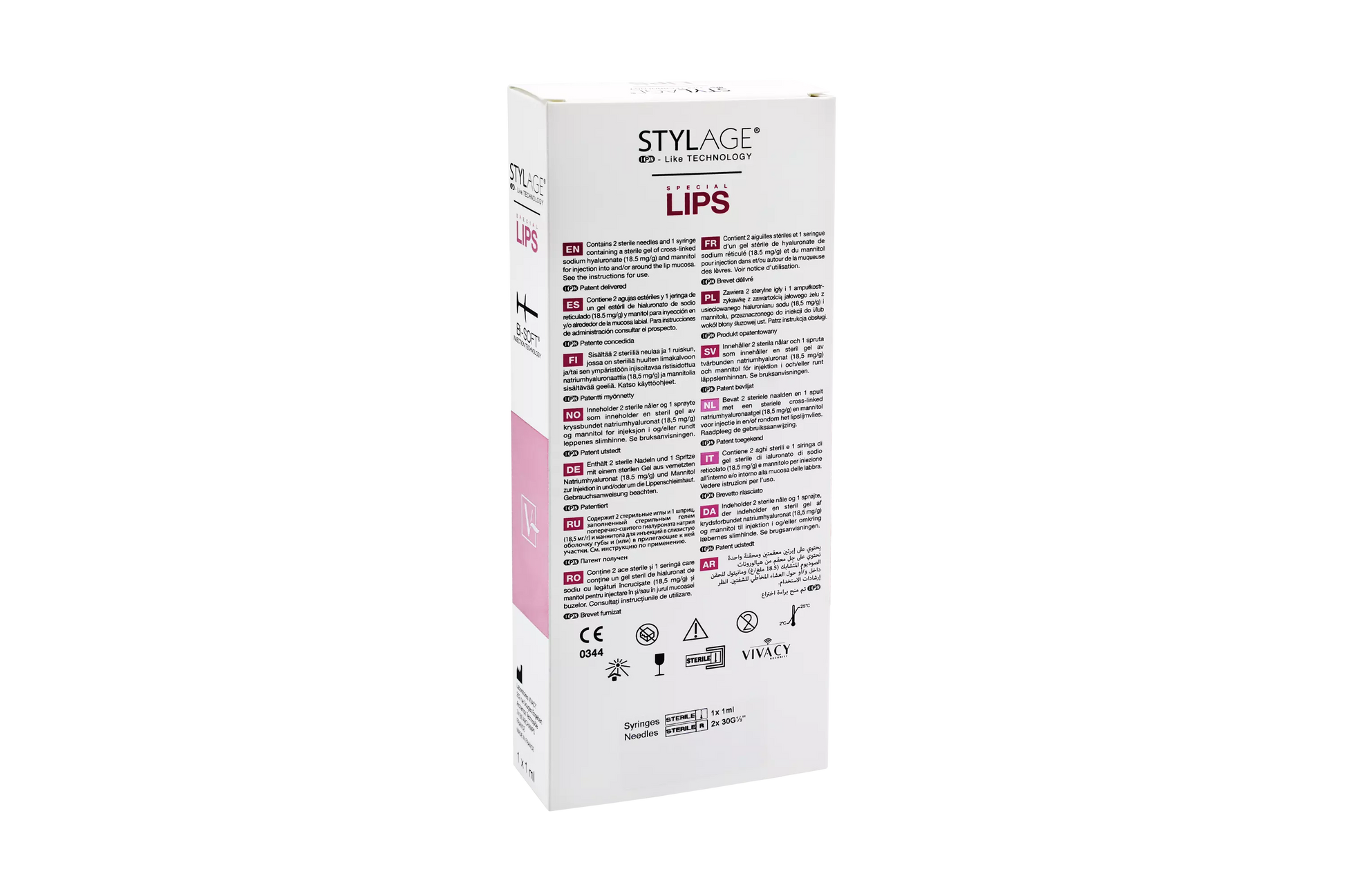 Stylage Special Lips Bi-Soft Dermal Filler Produktbild hinten